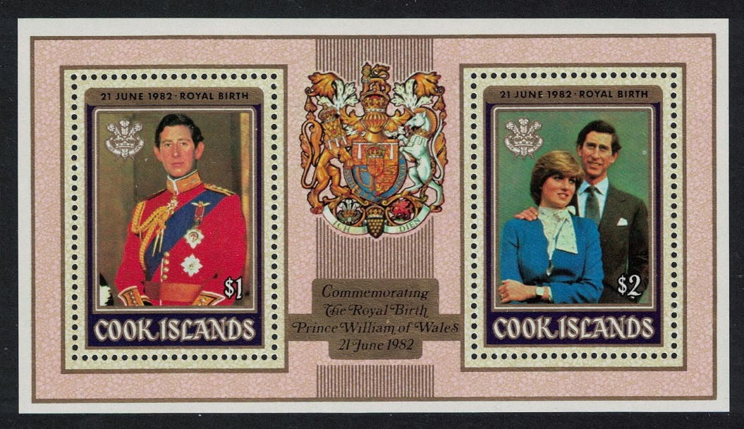 Cook Islands Birth of Prince William of Wales MS 1982 MNH SG#MS842 MI#818-821