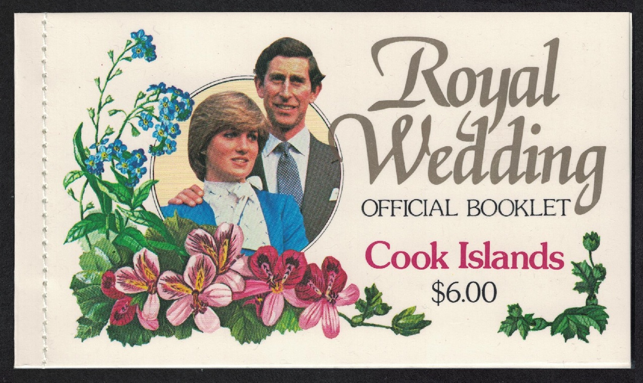 Cook Islands Charles and Diana Royal Wedding Booklet 1981 MNH SG#SB1 MI#778-779