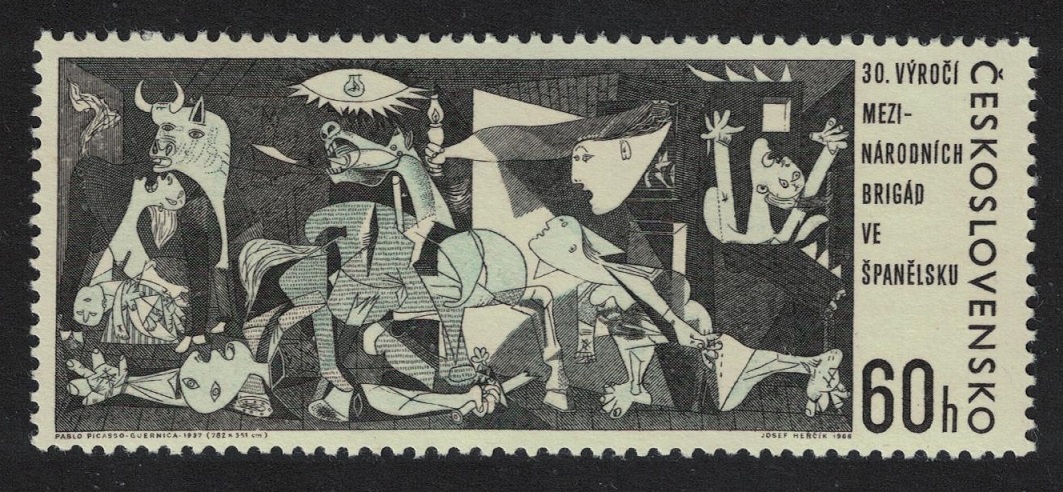 Czechoslovakia &#39;Guernica&#39; Painting after Picasso 1966 MNH SG#1592