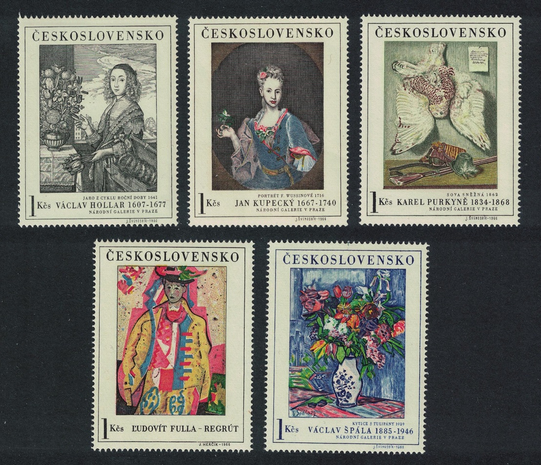 Czechoslovakia Art 1st series 5v 1966 MNH SG#1619-1623 MI#1668-1672