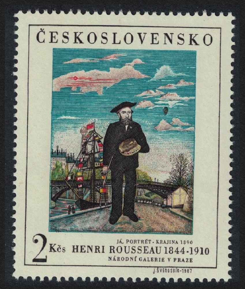 Czechoslovakia Henri Rousseau French Painter self-portrait 1967 MNH SG#1669