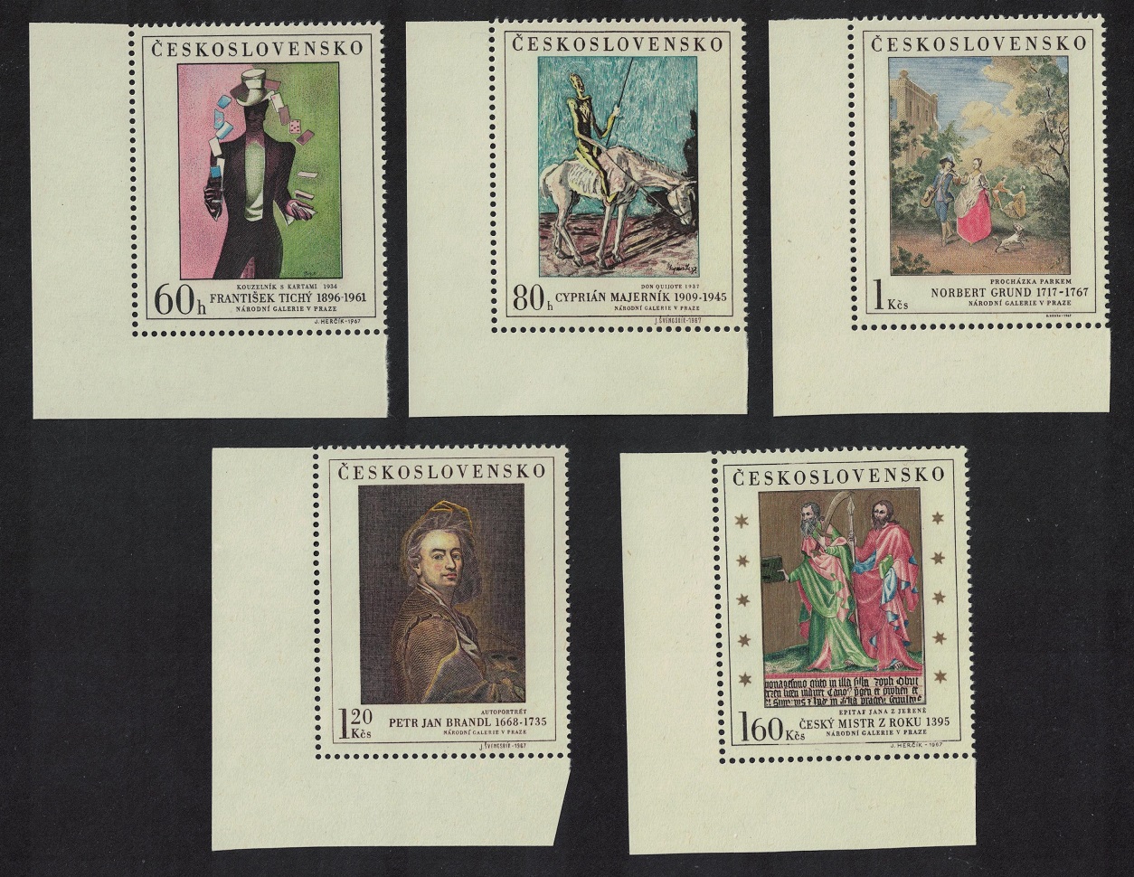 Czechoslovakia Art 2nd series 5v Corners 1967 MNH SG#1699-1703