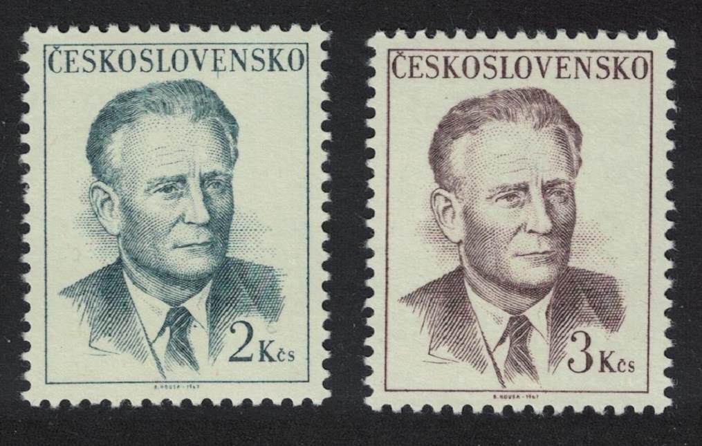 Czechoslovakia President Novotny 2v 1967 MNH SG#1704-1705