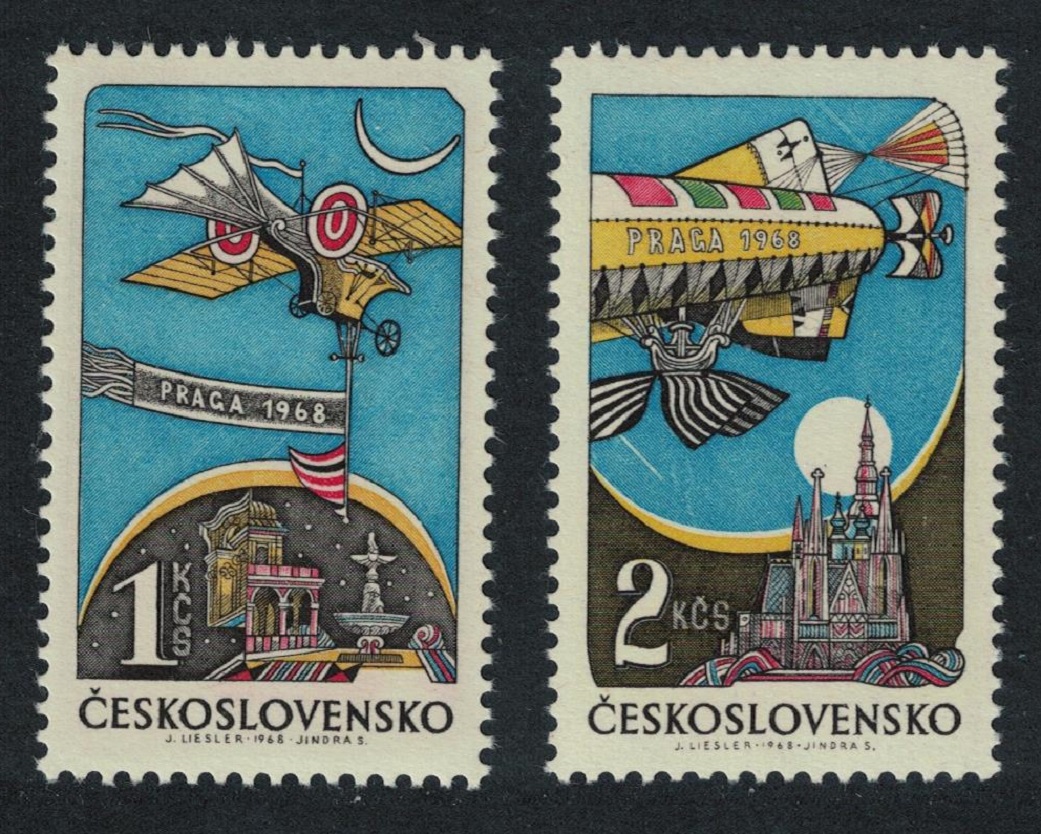 Czechoslovakia Aviation 1968 MNH SG#1719-1720