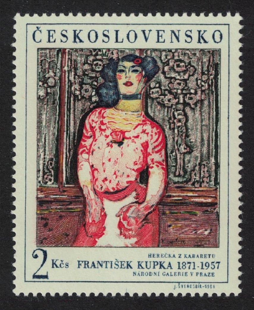 Czechoslovakia &#39;The Cabaret Artiste&#39; Painting by F. Kupka 1968 MNH SG#1747