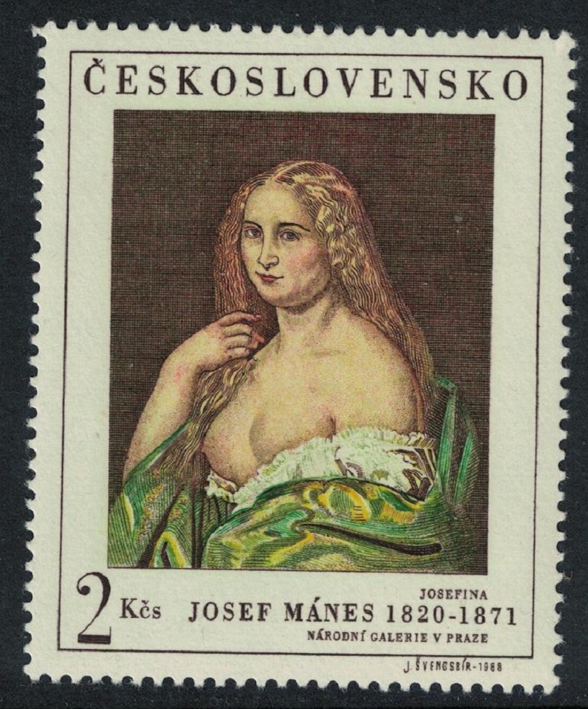 Czechoslovakia &#39;Josefina&#39; Painting by Josef Manes 1968 MNH SG#1753