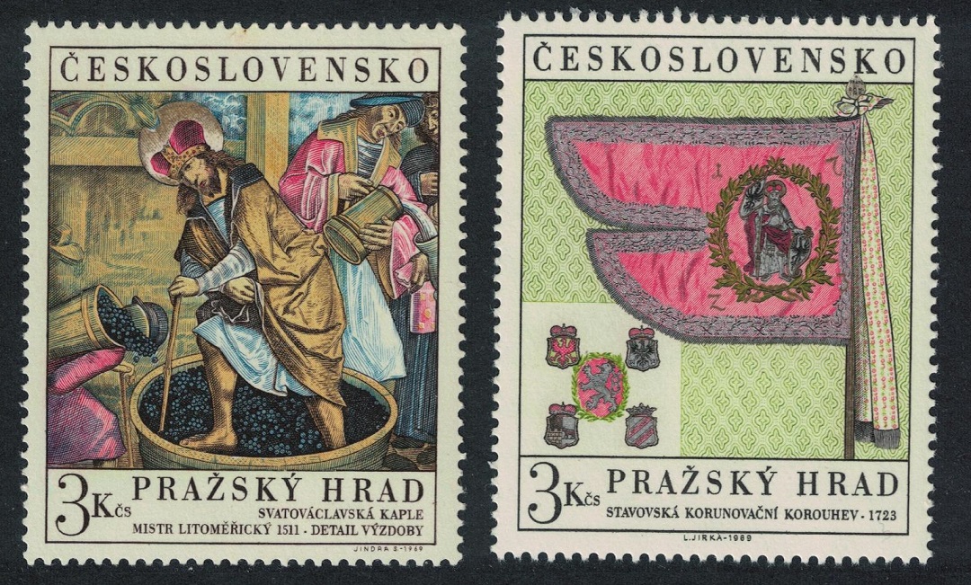 Czechoslovakia Prague Castle 5th series 2v 1969 MNH SG#1827-1828