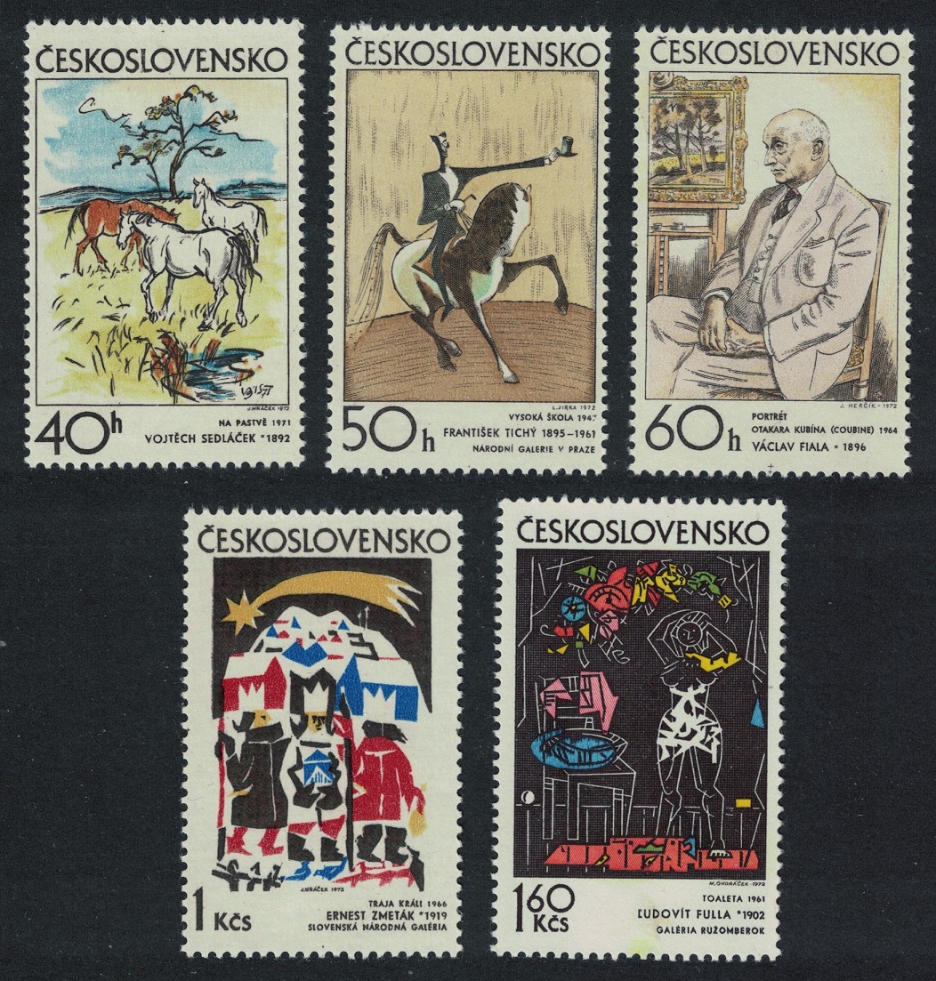 Czechoslovakia Graphic Art 5v 1972 MNH SG#2026-2030 MI#2060-2064