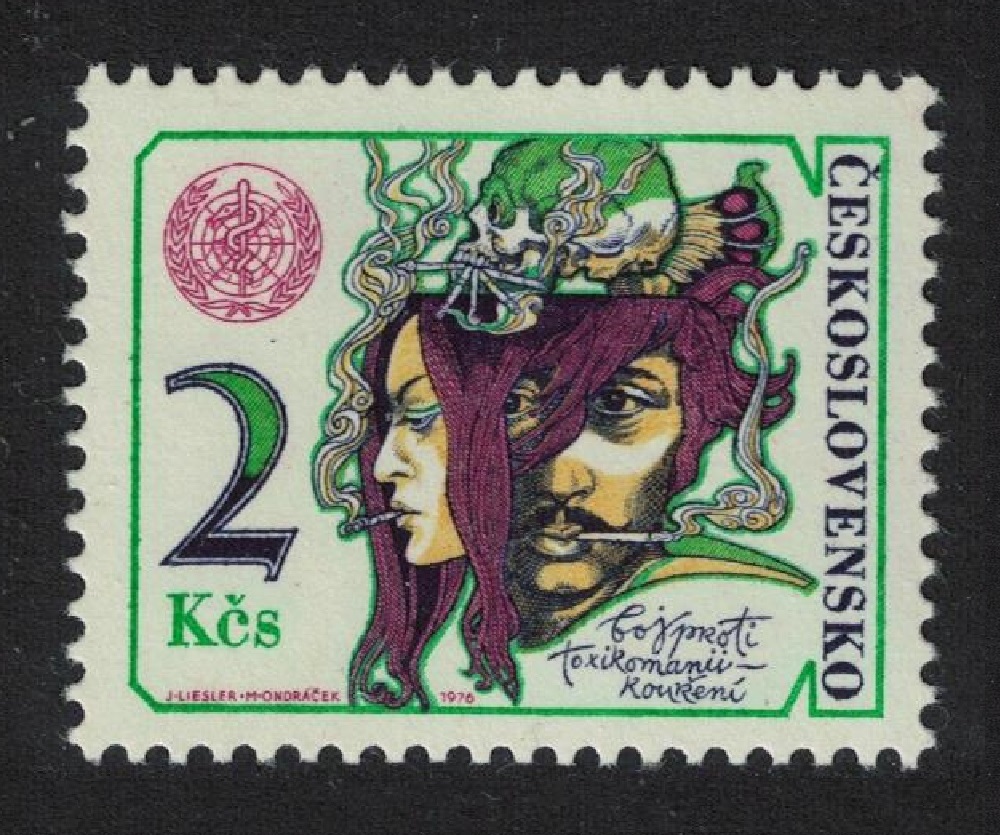 Czechoslovakia WHO Campaign against Smoking 1976 MNH SG#2301