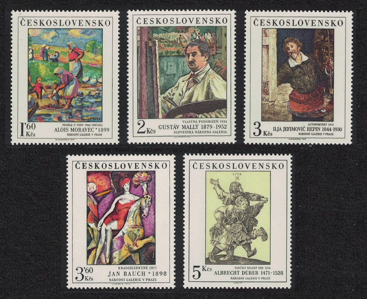 Czechoslovakia Art Paintings 13th series 5v 1979 MNH SG#2495-2499