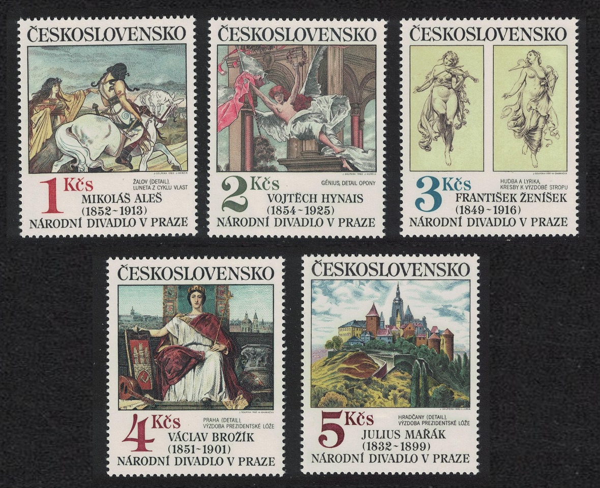 Czechoslovakia Art Paintings 17th series 5v 1983 MNH SG#2702-2706