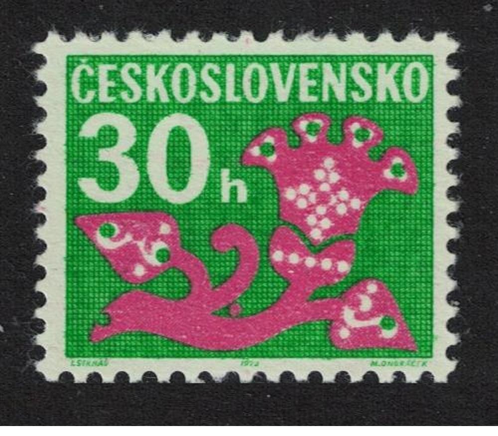 Czechoslovakia Flower Postage Due 1971 MNH SG#D1987