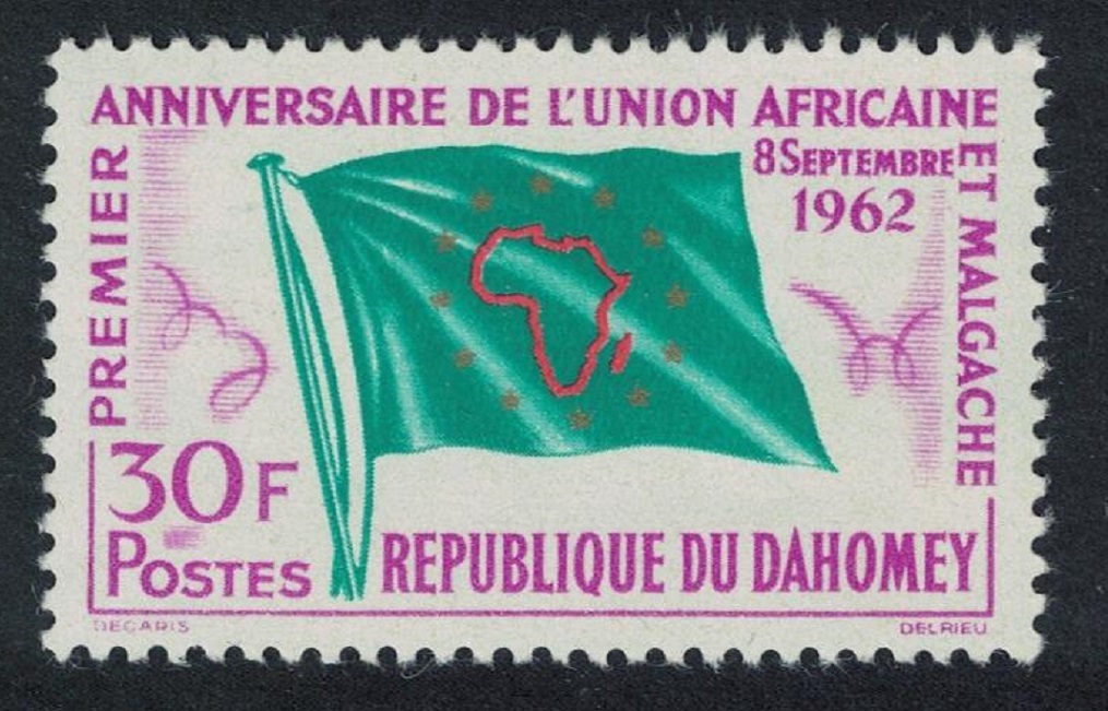 Dahomey Flag First Anniversary of Union of African and Malagasy States 1962 MNH SG#167 MI#195