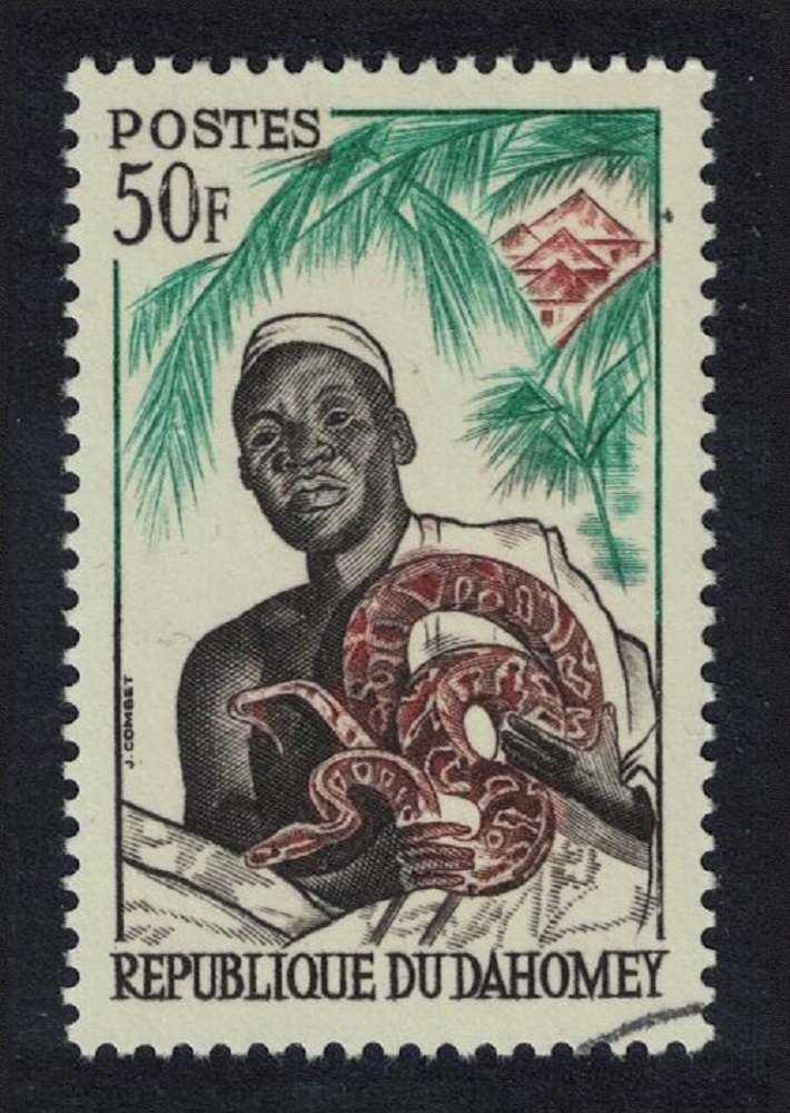 Dahomey Python Snake Doctor 50f 1963 CTO SG#180 MI#208 Sc#168