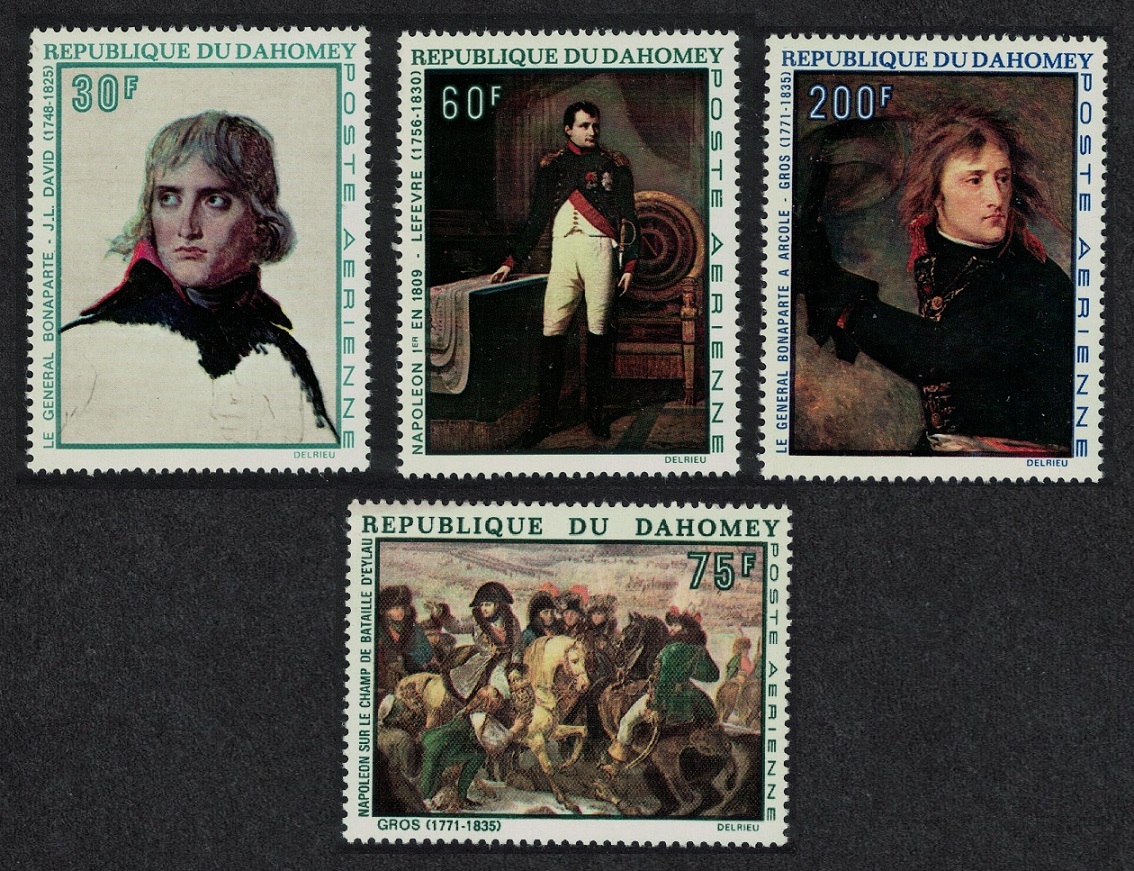 Dahomey Birth Napoleon Bonaparte 4v Paintings 1969 MNH SG#363-366 MI#379-382 Sc#C97-C100