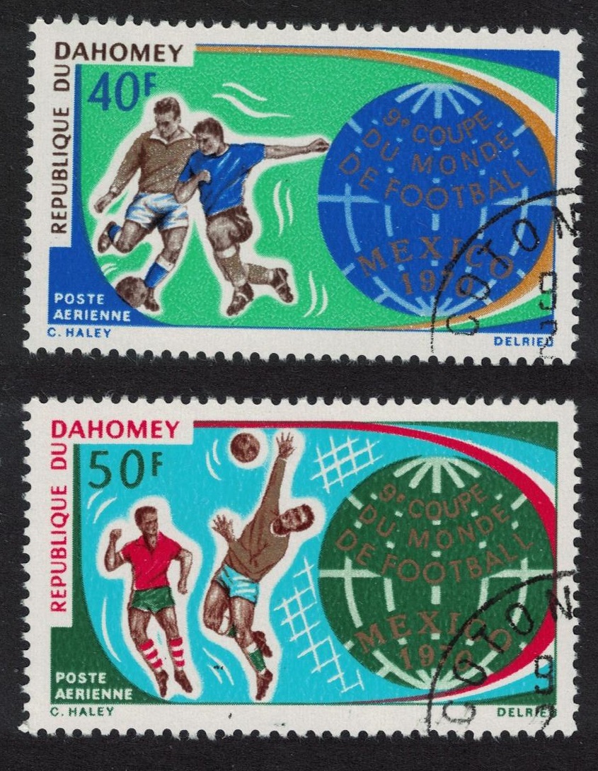 Dahomey World Cup Football Championship Mexico 2v 1970 CTO SG#398-400 MI#414-416 Sc#C121-C122