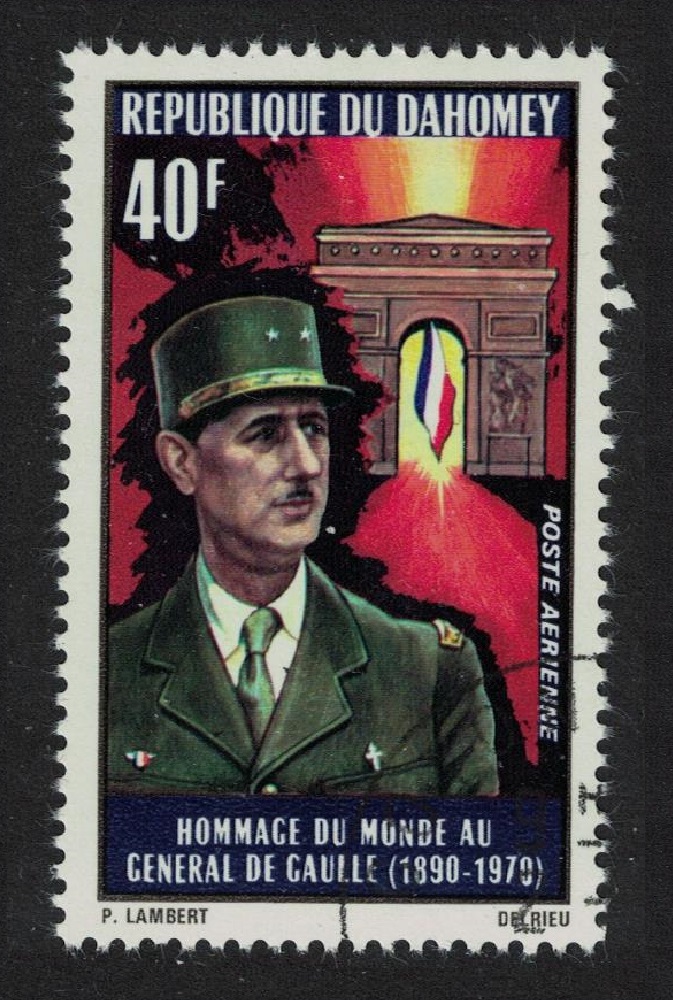 Dahomey General Charles de Gaulle 2v 1971 CTO SG#427 MI#444 Sc#C136