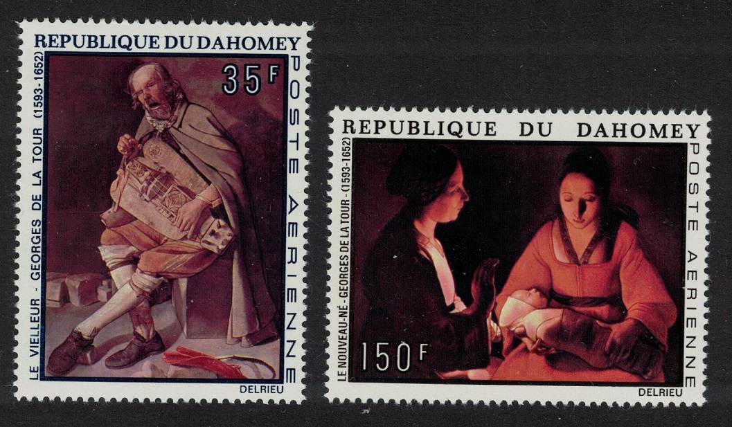 Dahomey Paintings by G. de la Tour 2v 1972 MNH SG#486-487 MI#503-504 Sc#C174-C175