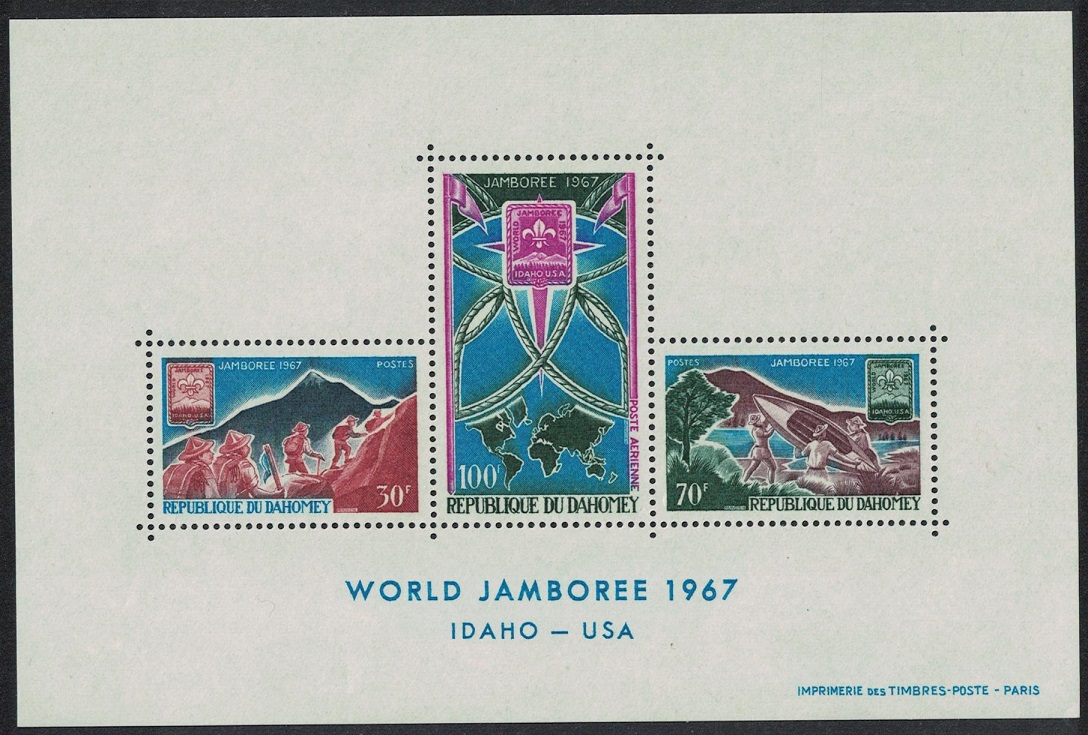 Dahomey World Scout Jamboree Idaho MS 1967 MNH SG#MS301 MI#Block 9