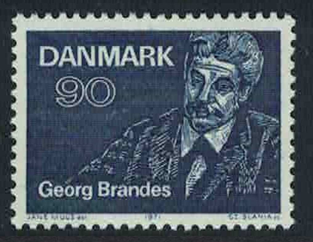 Denmark First Lectures by Georg Brandes writer 1971 MNH SG#535