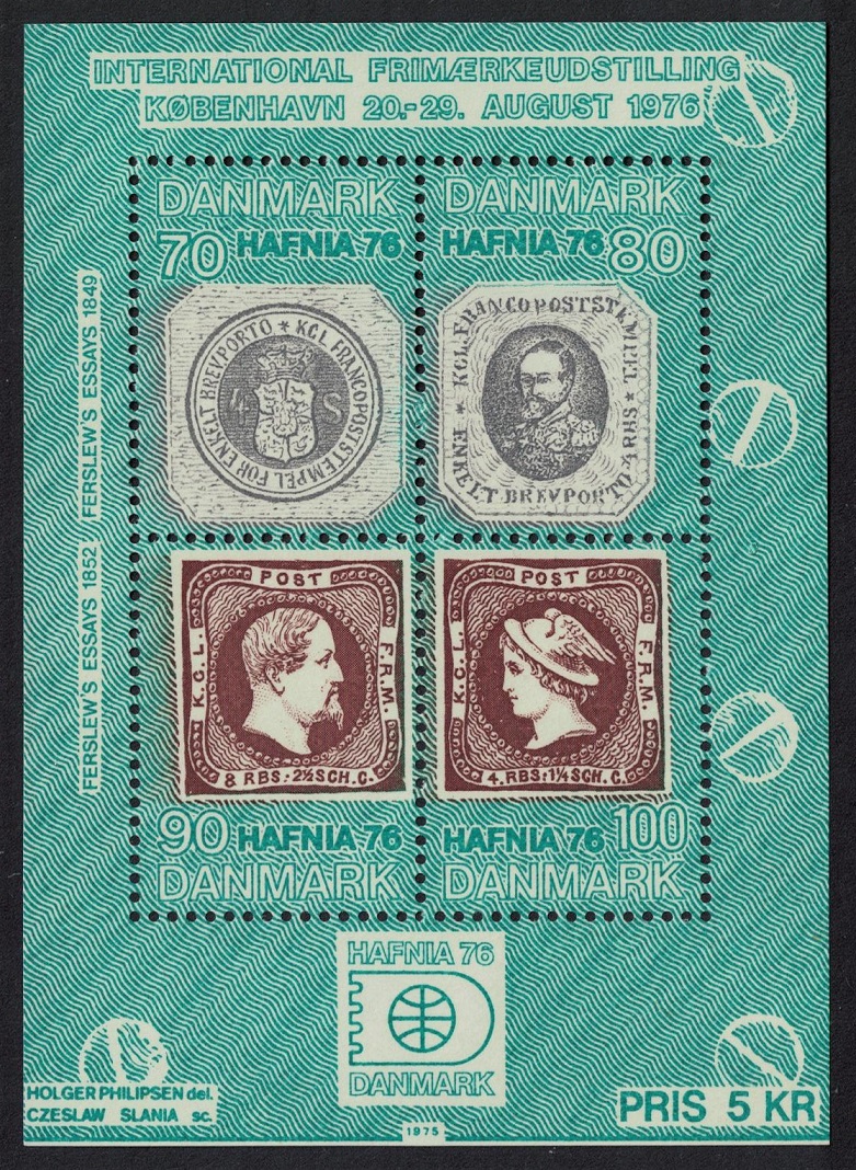 Denmark &#39;Hafnia 76&#39; Stamp Exhibition 1976 MNH SG#MS596