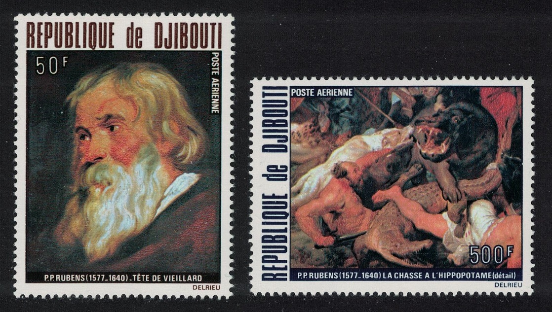 Djibouti 400th Birth Anniversary of Rubens 2v 1978 MNH SG#728-729