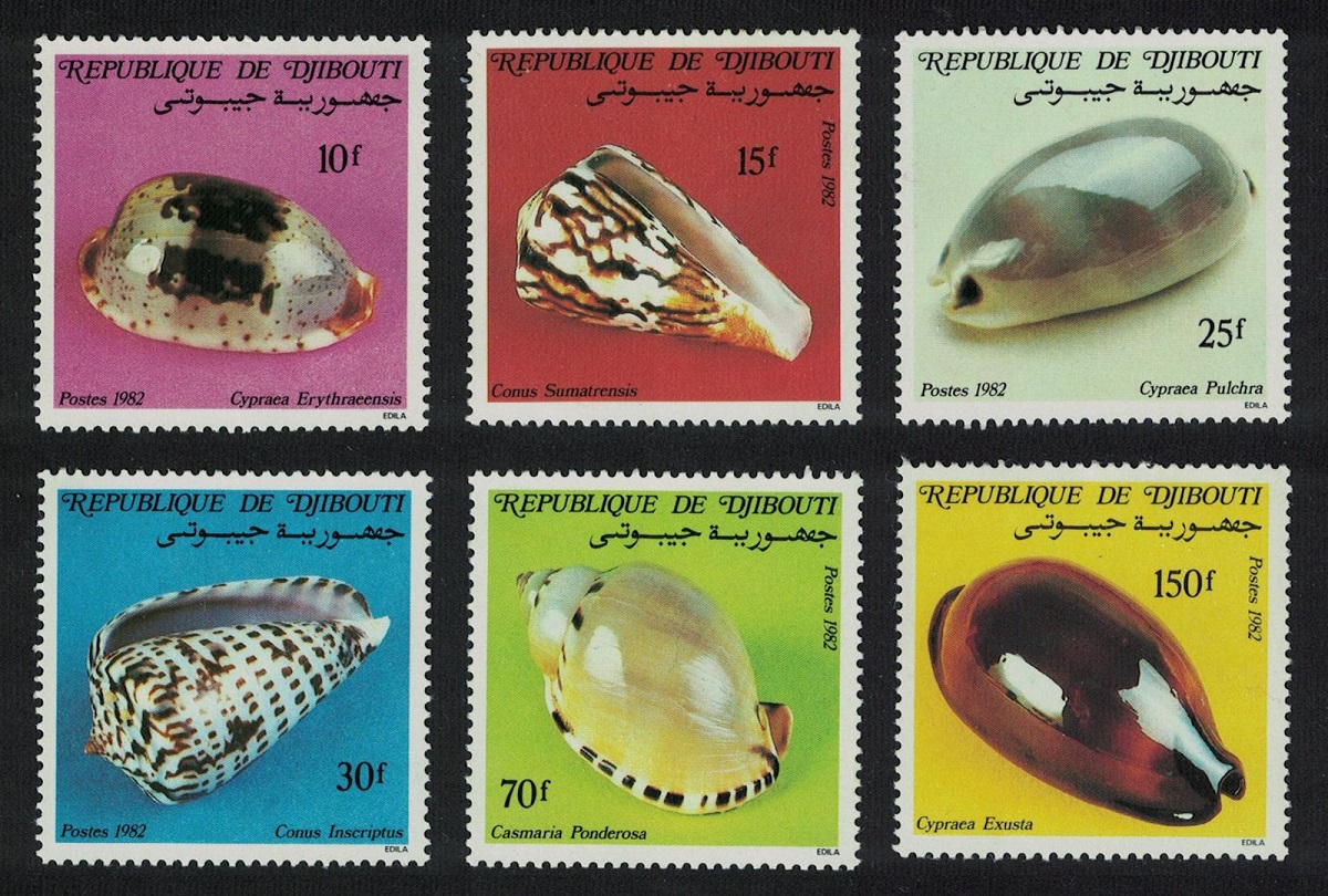 Djibouti Shells 6v 1982 MNH SG#863-868