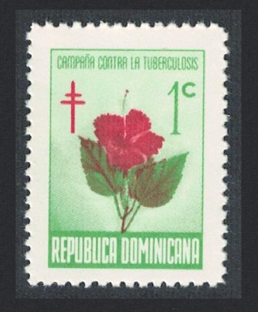 Dominican Republic Hibiscus Tuberculosis Relief Fund 1966 MNH SG#963