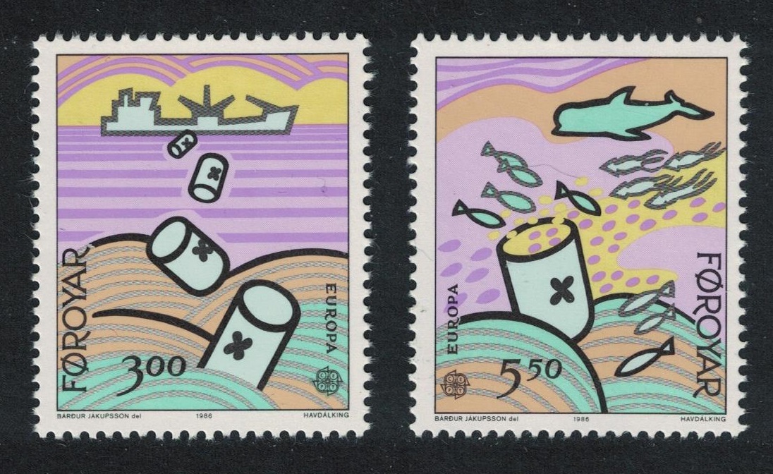 Faroe Islands Environment Europa CEPT 2v 1986 MNH SG#131-132 Sc#143-144