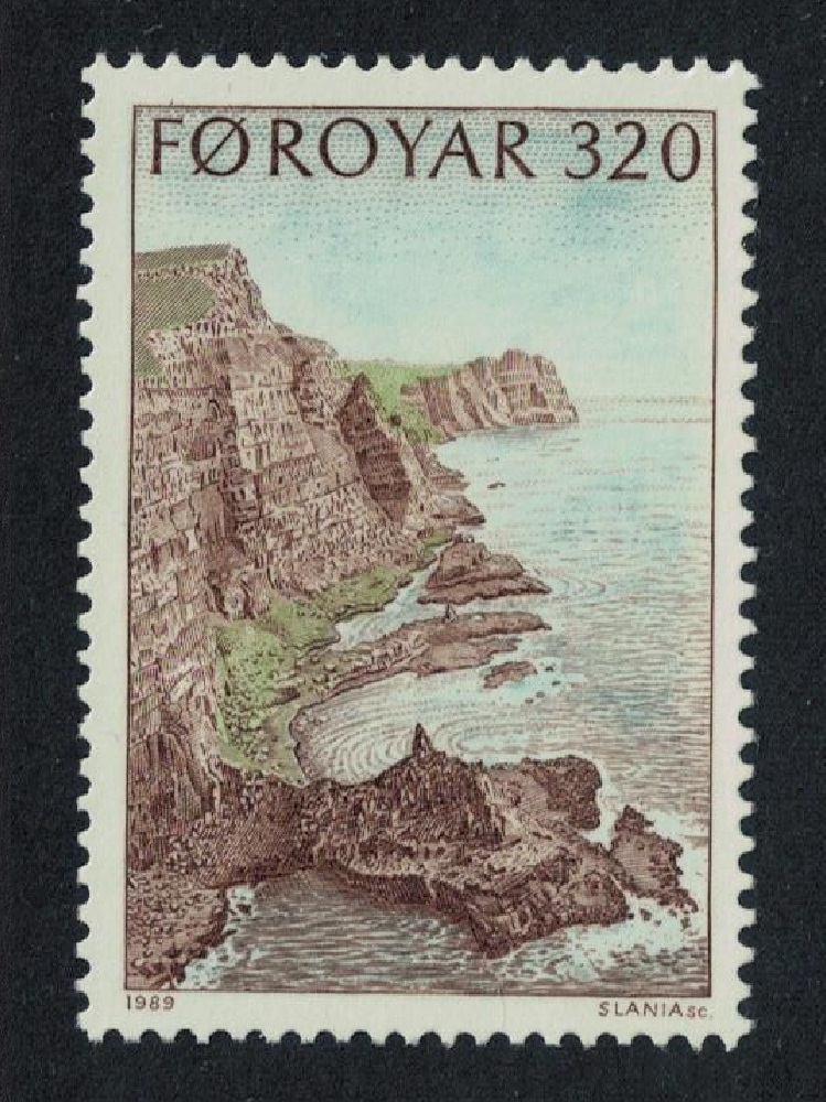 Faroe Islands Cliffs of Suduroy 320 Kr 1989 MNH SG#185 Sc#197