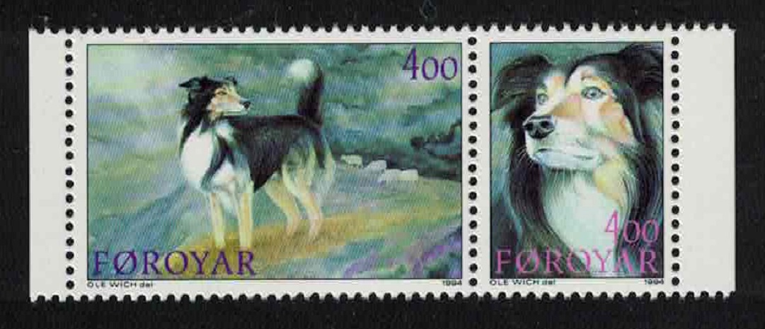 Faroe Islands Sheepdogs 2v pair 1994 MNH SG#258-259 Sc#267a