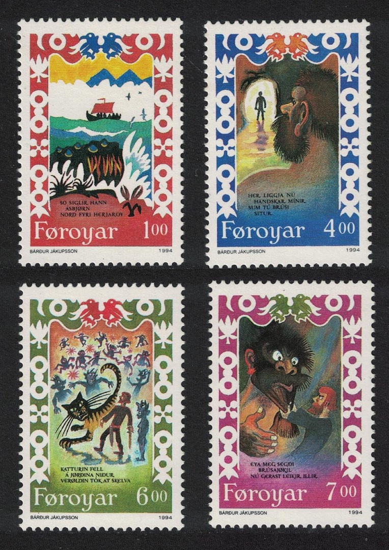 Faroe Islands &#39;Brusajokil&#39;s Lay&#39; Traditional Song 4v 1994 MNH SG#260-263 Sc#270-273