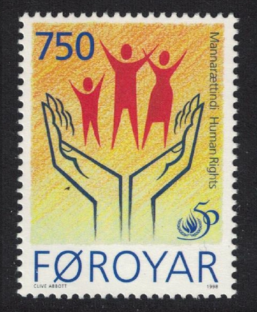 Faroe Islands Universal Declaration of Human Rights 1998 MNH SG#348