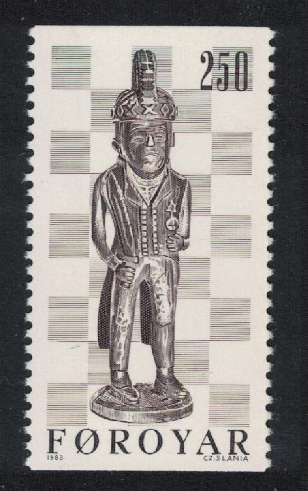 Faroe Islands King 19th Century Chess piece 1983 MNH SG#81-82 Sc#94b pair