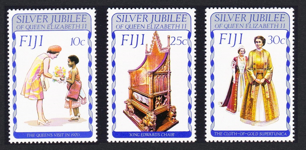 Fiji Queen Elizabeth II Silver Jubilee 3v 1977 MNH SG#536-538 Sc#371-373