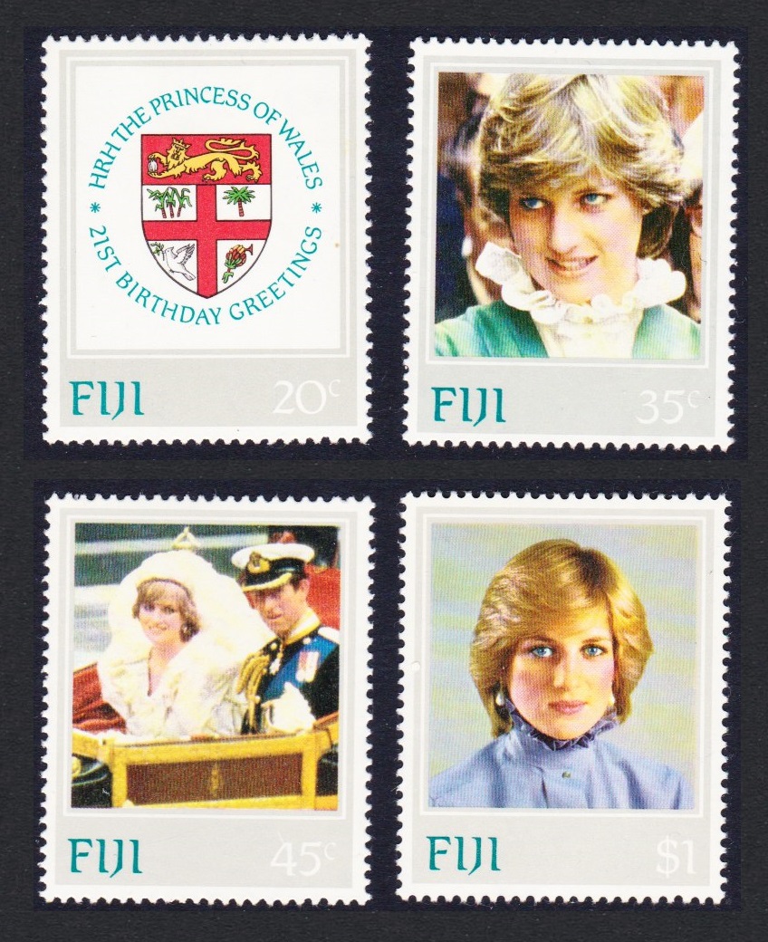 Fiji Diana Princess of Wales 21st Birthday 4v 1982 MH SG#640-643 Sc#470-473