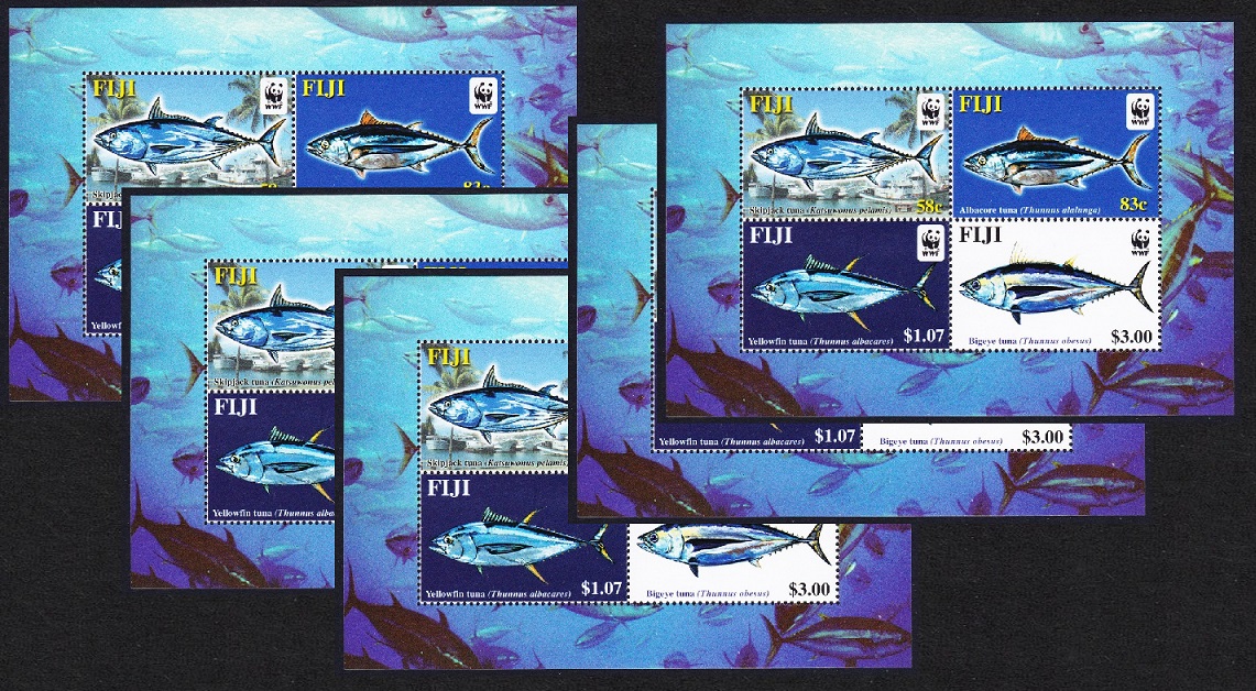 Fiji WWF Pacific Tunas 5 MSs [A] 2004 MNH SG#MS1217 MI#Block 45 I Sc#1006