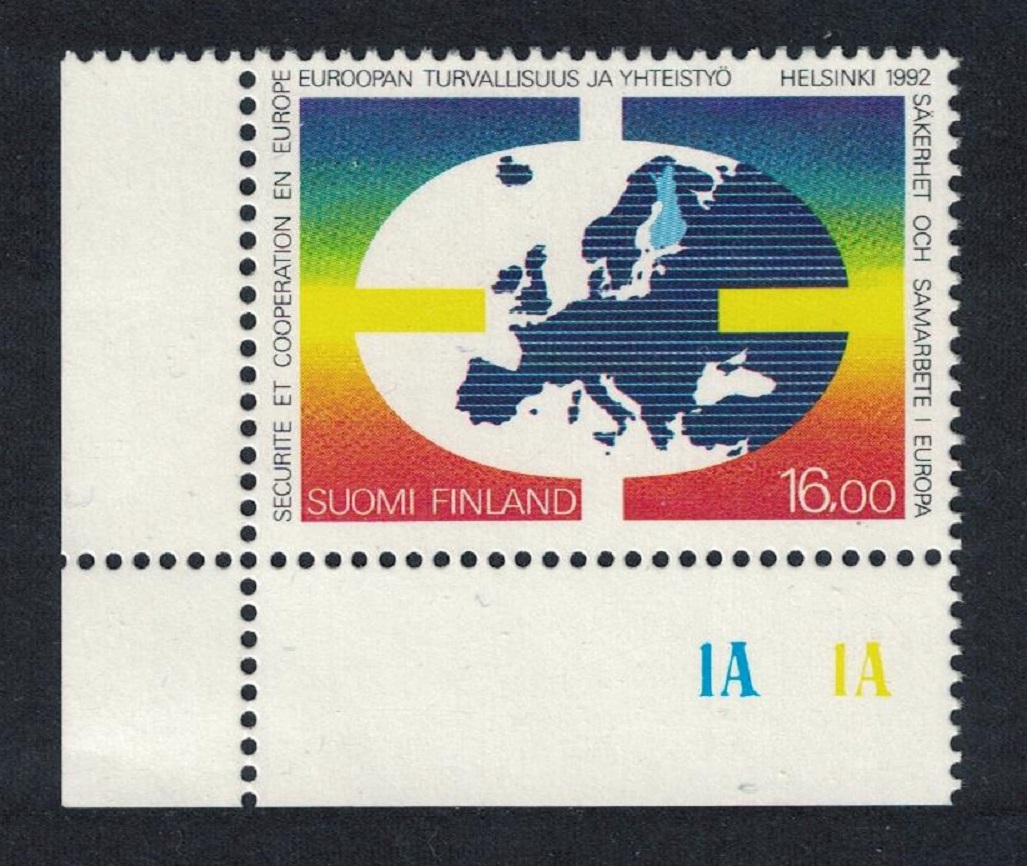 Finland European Security and Cooperation Corner 1992 MNH SG#1276