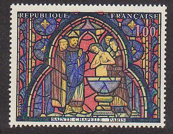 France Baptism of Judas Stained Glass 1966 MNH SG#1712