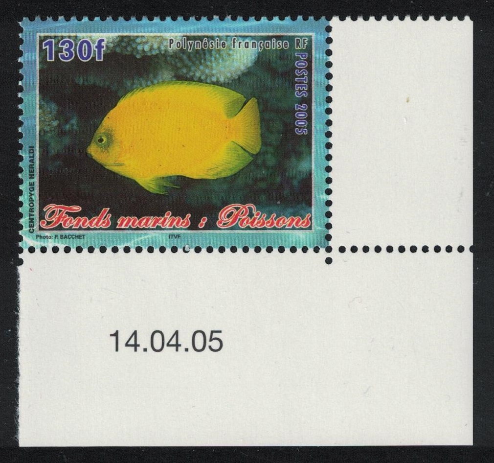 French Polynesia Fish Centropyde heraldi 130f Corner 2005 MNH SG#1001 MI#946