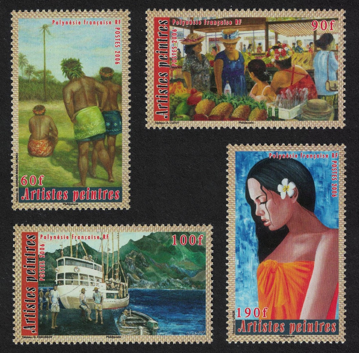 French Polynesia Painters 4v 2006 MNH SG#1036-1039