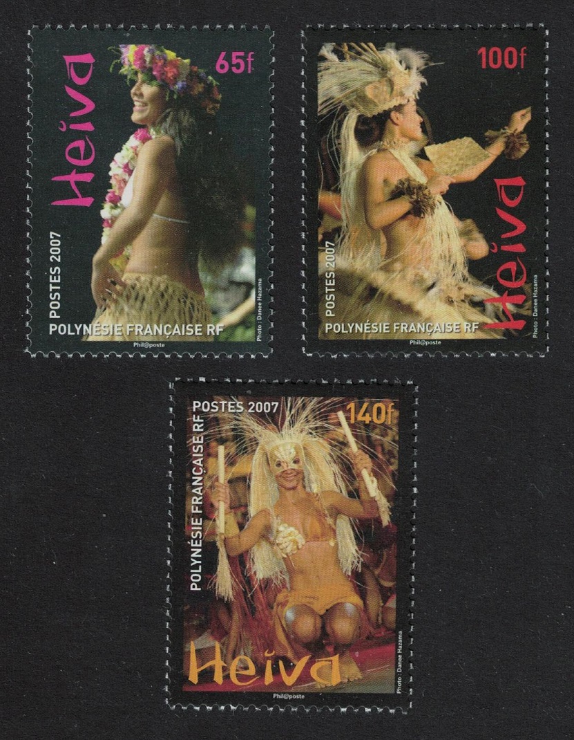 French Polynesia Dancers Heiva 2007 3v 2007 MNH SG#1057-1059