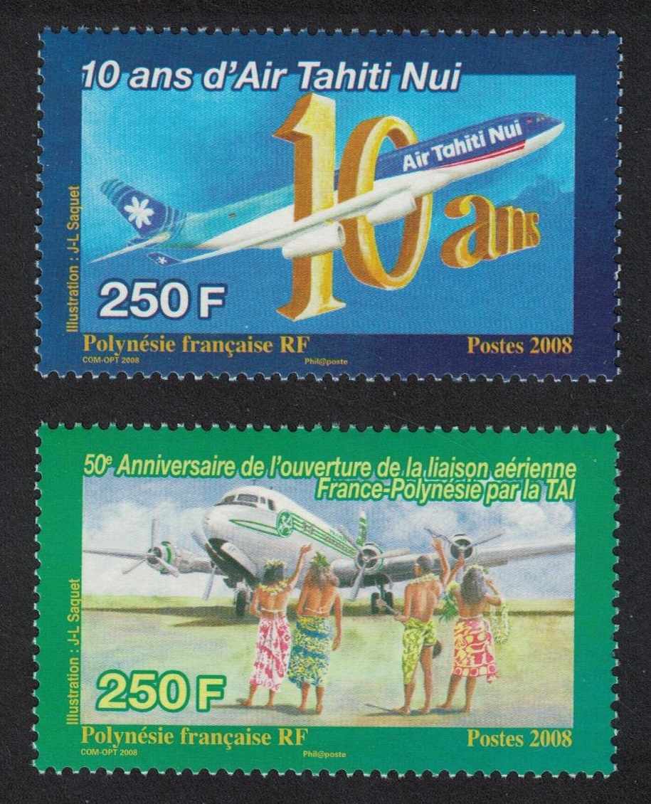 French Polynesia Air Tahiti 2v 2008 MNH SG#1104-1105 MI#1056-1057