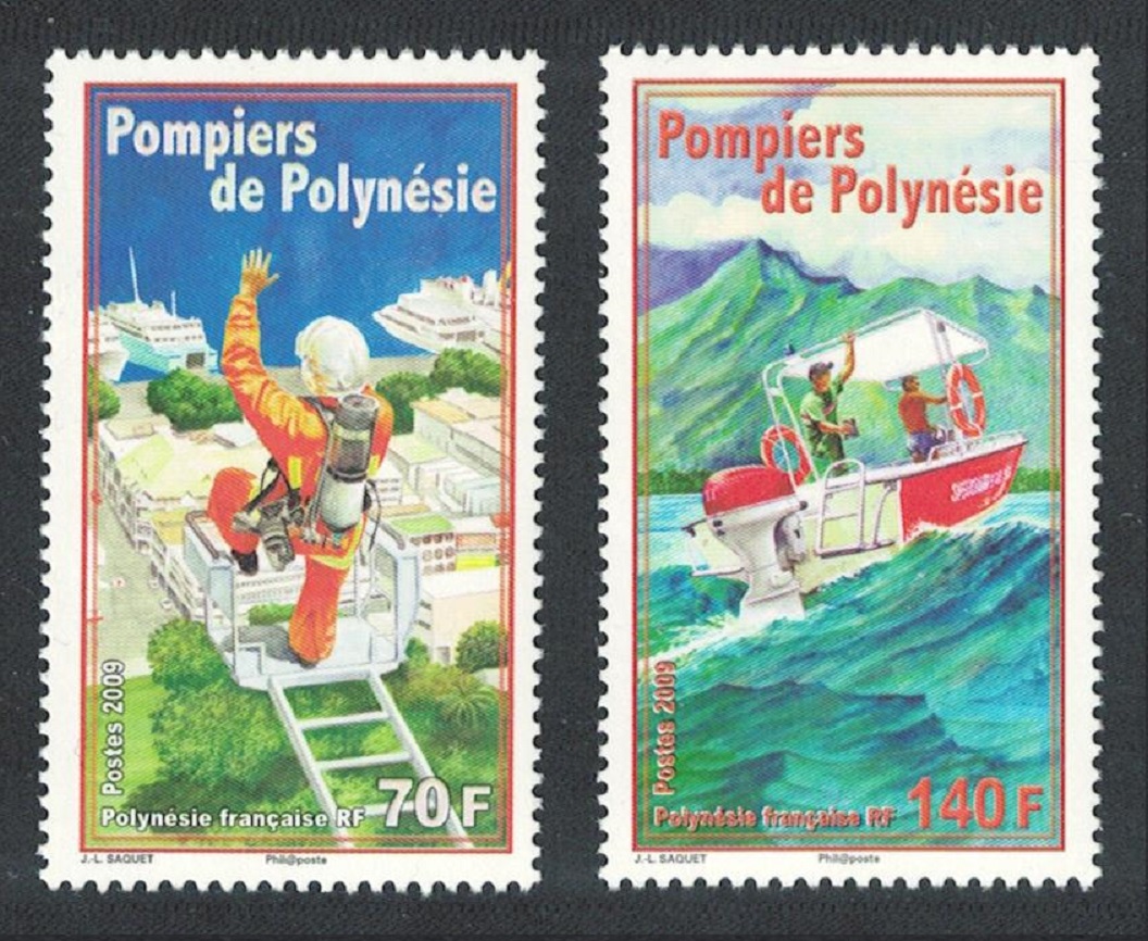 French Polynesia Firefighters 2v 2009 MNH SG#1111-1112 MI#1063-1064