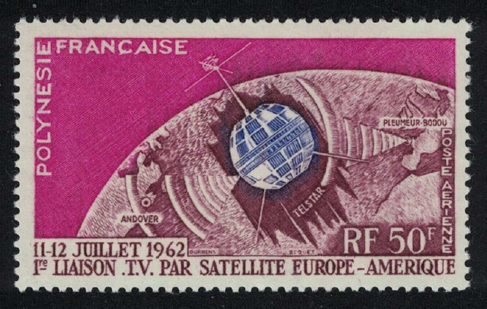 French Polynesia Space 1st Trans-Atlantic Satellite Link 1962 MNH SG#23