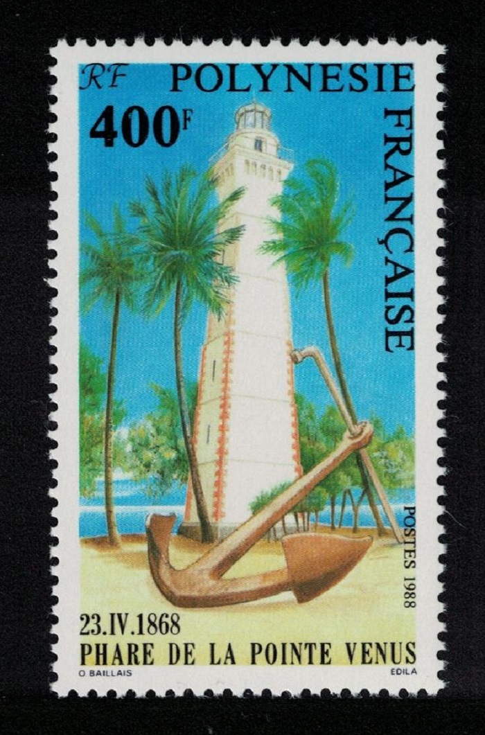 French Polynesia 120th Anniversary of Venus Point Lighthouse 1988 MNH SG#531