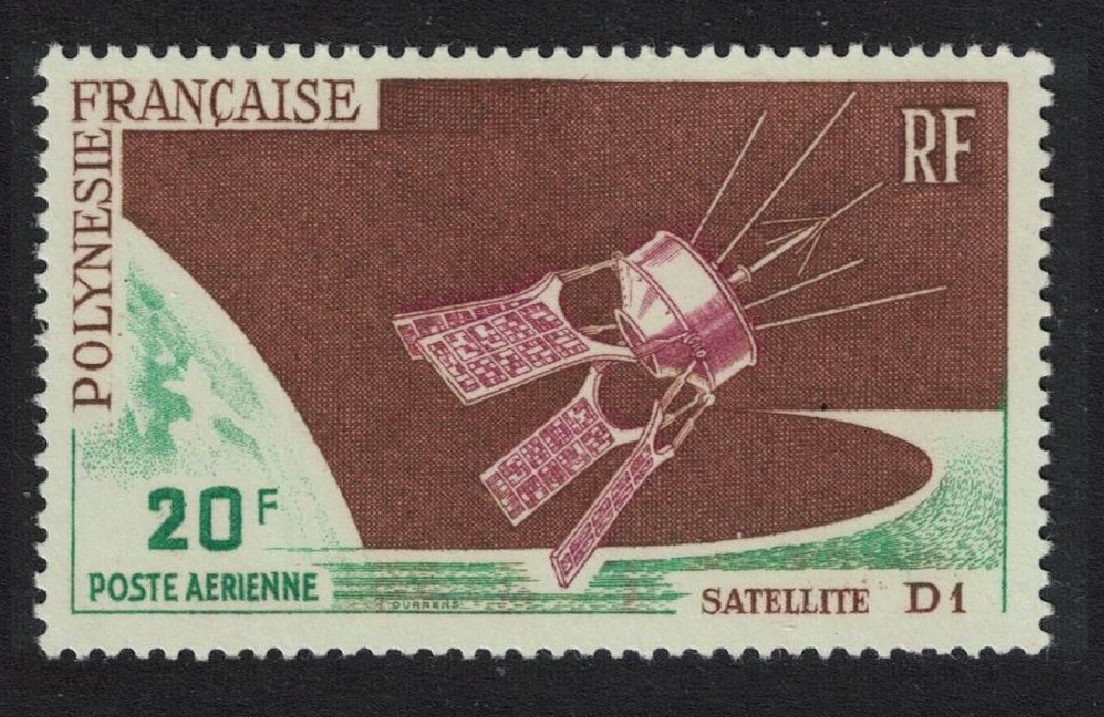 French Polynesia Launching of Satellite D1 1966 MNH SG#54