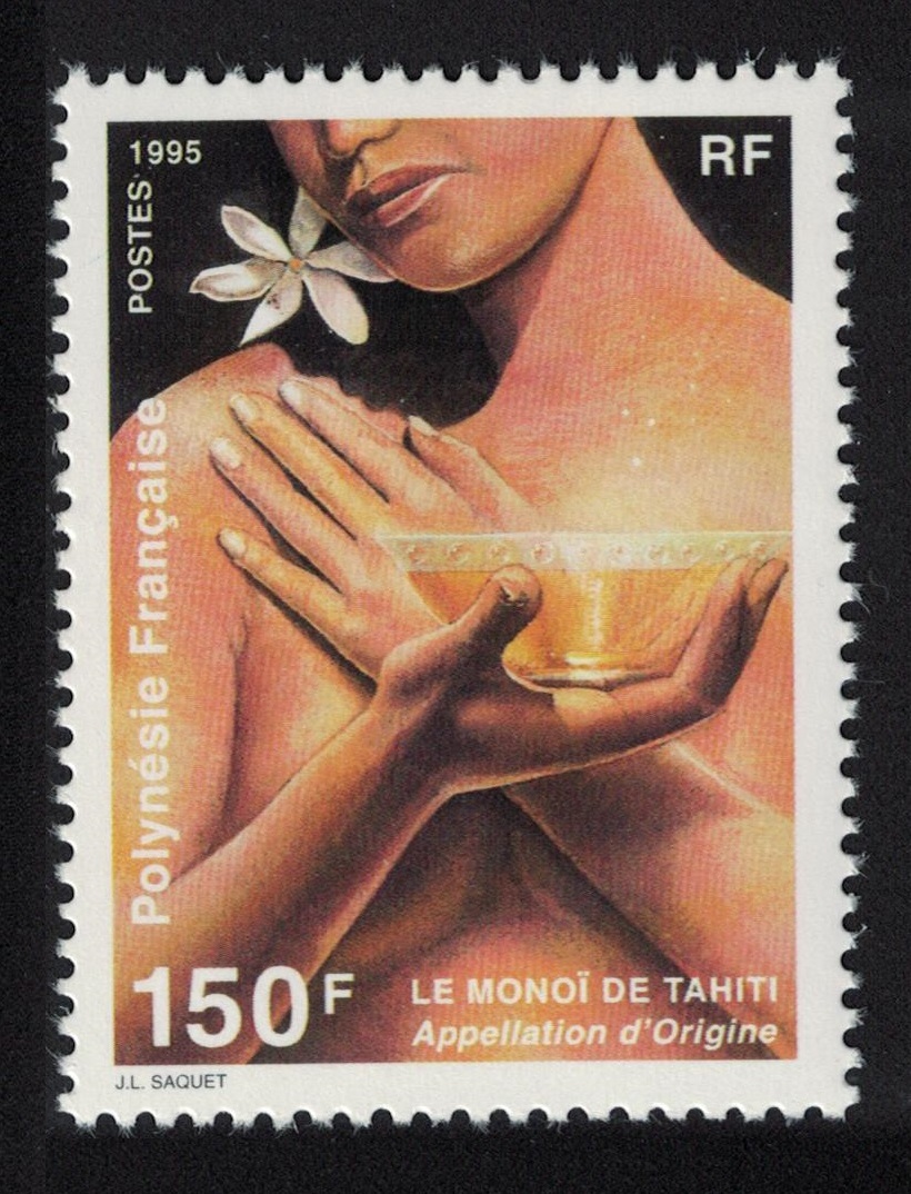 French Polynesia Tahiti Monoi blend of coconut oil and Tiare flower 1995 MNH SG#725