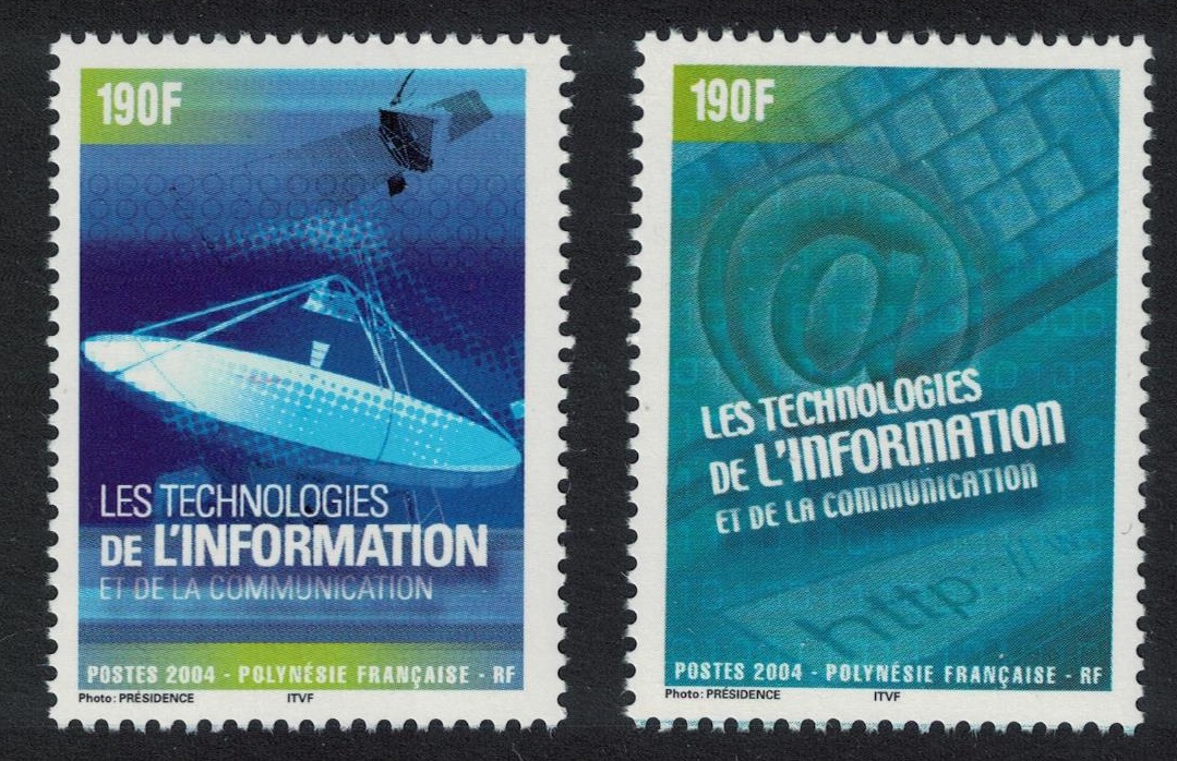 French Polynesia Computers Information Technology 2v 2004 MNH SG#988-989