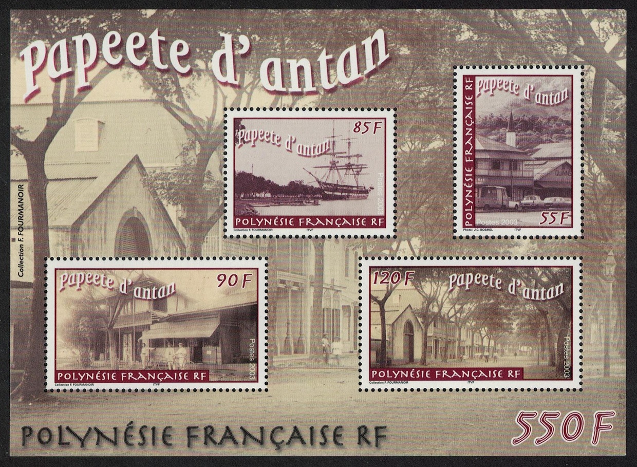 French Polynesia Papeete in Old Photographs MS 2003 MNH SG#MS956 MI#Block 29